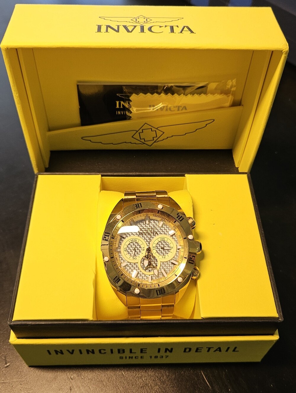 The Invicta VENOM is a bold, oversized men's chronograph watch
